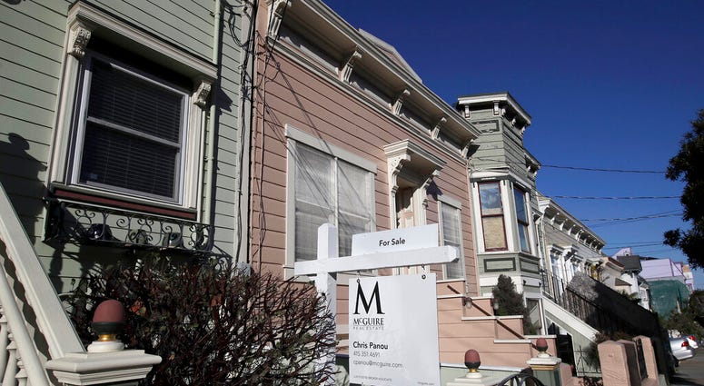 FILE - This Feb. 18, 2020, photo shows a real estate sign in front of a home for sale in San Francisco. (AP Photo/Jeff Chiu, File) FILE - This Feb. 18, 2020, photo shows a real estate sign in front of a home for sale in San Francisco. (AP Photo/Jeff Chiu, File)