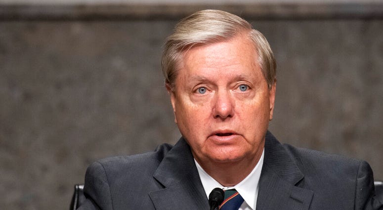 Chairman Lindsey Graham, R-S.C., speaks during a Senate Judiciary Committee confirmation hearing on the nomination of Judge Justin Walker to be a U.S. Circuit Court judge for the District of Columbia Circuit on Capitol Hill in Washington, Wednesday, May 6