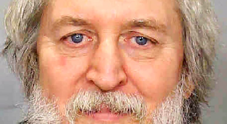 This booking photo released on Wednesday, May 6, 2020, by the Iowa Department of Public Safety shows Clark Perry Baldwin, of Waterloo, Iowa.
