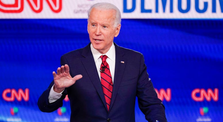 In this Sunday, March 15, 2020, file photo, former Vice President Joe Biden participates in a Democratic presidential primary debate at CNN Studios in Washington. (AP Photo/Evan Vucci, File) In this Sunday, March 15, 2020, file photo, former Vice President Joe Biden participates in a Democratic presidential primary debate at CNN Studios in Washington. (AP Photo/Evan Vucci, File)