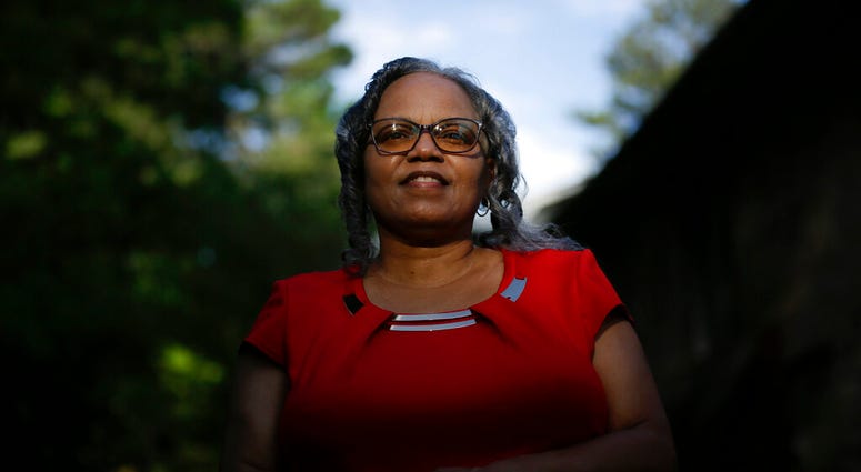 In this Monday, June 8, 2020, file photo, Dorothy Griffin, of Atlanta, poses for a portrait in Atlanta. Blind voters like Griffin fear a loss of control over their ability to cast a ballot as election officials a cross the U.S. plan a major expansion of v