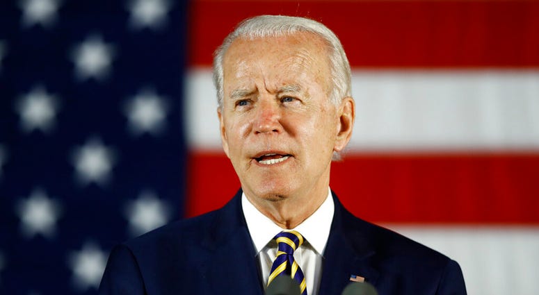 FILE - In this June 17, 2020, file photo, Democratic presidential candidate, former Vice President Joe Biden speaks in Darby, Pa.