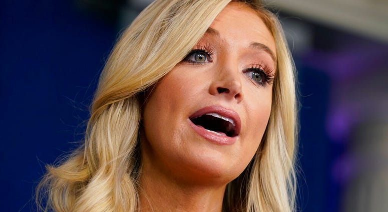 White House press secretary Kayleigh McEnany speaks during a press briefing at the White House, Monday, June 29, 2020, in Washington.