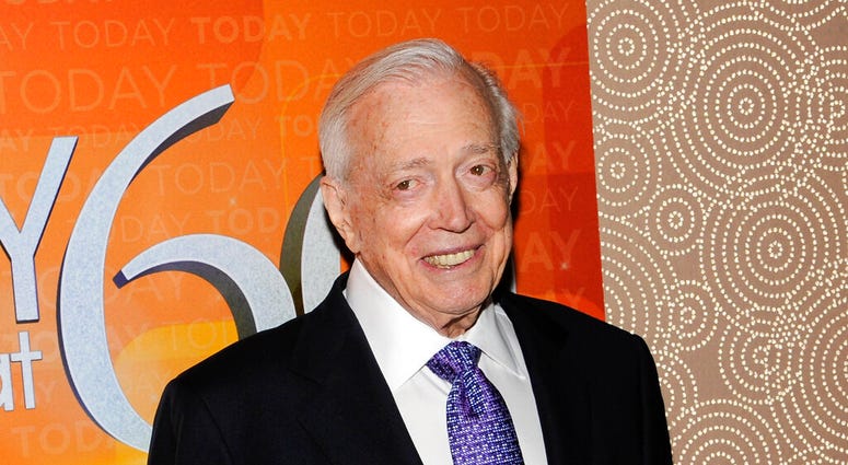 FILE - This Jan. 12, 2012 file photo shows Hugh Downs at the "Today" show 60th anniversary celebration in New York.