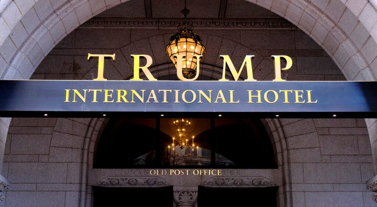 FILE - This March 11, 2019 file photo, shows the north entrance of the Trump International in Washington.