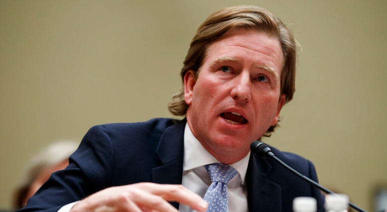 In this May 22, 2019 file photo, Department of Homeland Security Cybersecurity and Infrastructure Security Agency Director Christopher Krebs testifies on Capitol Hill in Washington. (AP Photo/Carolyn Kaster, File) In this May 22, 2019 file photo, Department of Homeland Security Cybersecurity and Infrastructure Security Agency Director Christopher Krebs testifies on Capitol Hill in Washington. (AP Photo/Carolyn Kaster, File)