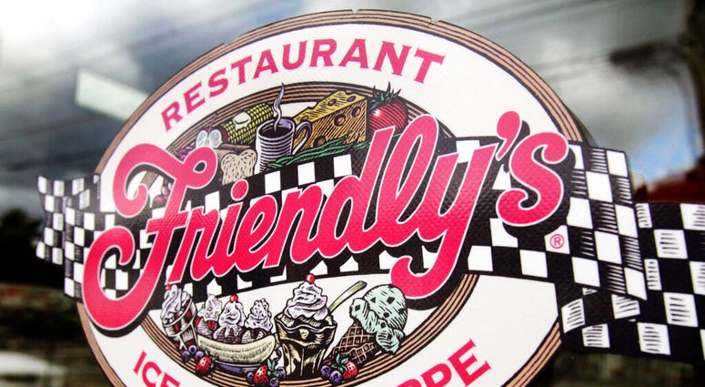 FILE - This Oct. 5, 2011 file photo shows a sign displayed on the door at Friendly's restaurant in Brunswick, Maine. (AP Photo/Pat Wellenbach, File) FILE - This Oct. 5, 2011 file photo shows a sign displayed on the door at Friendly's restaurant in Brunswick, Maine. (AP Photo/Pat Wellenbach, File)