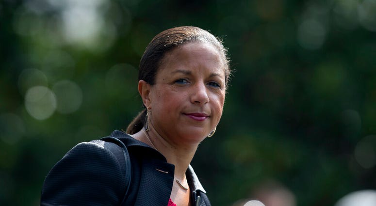 In this July 7, 2016, file photo, national security adviser Susan Rice on the South Lawn of the White House in Washington. (AP Photo/Carolyn Kaster, File) In this July 7, 2016, file photo, national security adviser Susan Rice on the South Lawn of the White House in Washington. (AP Photo/Carolyn Kaster, File)