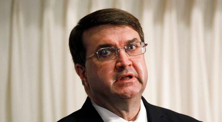 FILE - In this July 7, 2020 file photo, Secretary of Veterans Affairs Robert Wilkie speaks at the National Press Club in Washington.