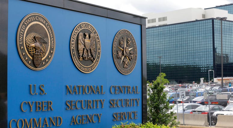 ILE - This June 6, 2013 file photo, shows the sign outside the National Security Agency (NSA) campus in Fort Meade, Md.