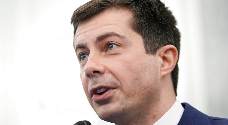 Transportation Secretary nominee Pete Buttigieg speaks during a Senate Commerce, Science and Transportation Committee confirmation hearing on Capitol Hill, Thursday, Jan. 21, 2021, in Washington. (Ken Cedeno/Pool via AP) Transportation Secretary nominee Pete Buttigieg speaks during a Senate Commerce, Science and Transportation Committee confirmation hearing on Capitol Hill, Thursday, Jan. 21, 2021, in Washington. (Ken Cedeno/Pool via AP)