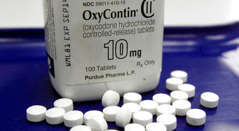 FILE - This Feb. 19, 2013, file photo shows OxyContin pills arranged for a photo at a pharmacy in Montpelier, Vt. (AP Photo/Toby Talbot, File) FILE - This Feb. 19, 2013, file photo shows OxyContin pills arranged for a photo at a pharmacy in Montpelier, Vt. (AP Photo/Toby Talbot, File)