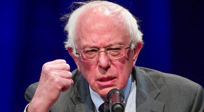 FILE - File photo from Nov. 27, 2018 of Sen. Bernie Sanders, I-Vt. Sanders and Maryland Democratic Rep. Elijah Cummings plan to introduce three bills Thursday, Jan. 10, 2019. (AP Photo/Alex Brandon, File)