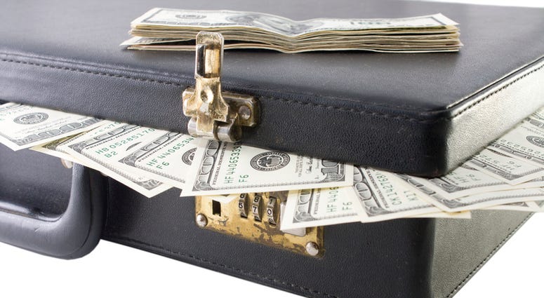 Briefcase filled with money (Dreamstime)