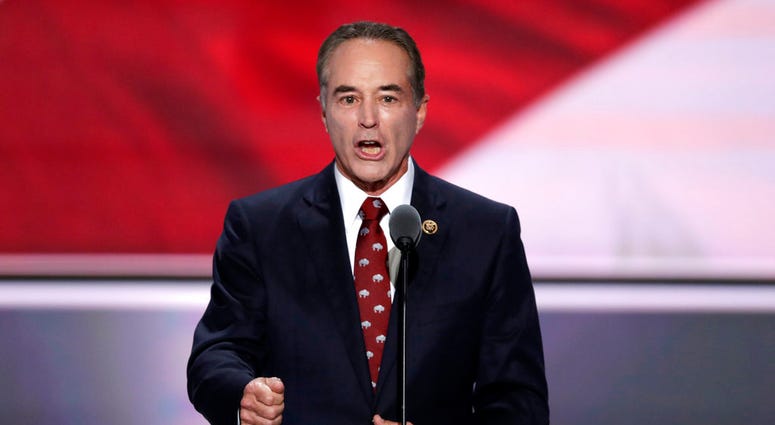 July 19, 2016 file photo of Rep. Chris Collins, R-NY. Collins was indicted on charges that he used inside information about a biotechnology company to make illicit stock trades. (AP Photo/J. Scott Applewhite, File)