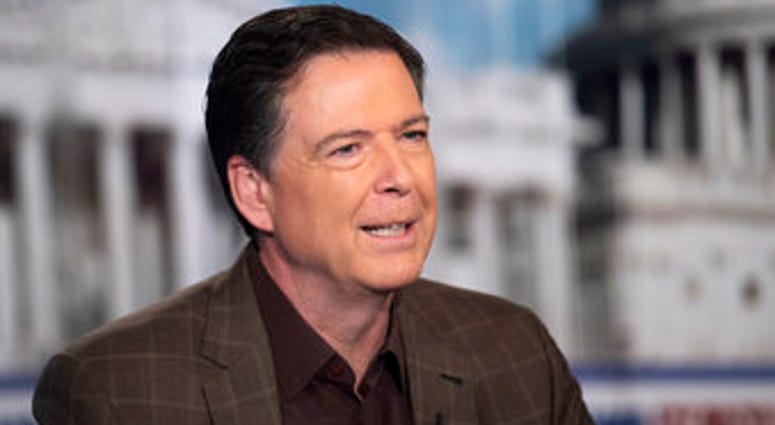 Former FBI Director James Comey talks with "Fox News Sunday" anchor Chris Wallace, Sunday morning, Dec. 15, 2019, in Washington. (AP Photo/Kevin Wolf) Former FBI Director James Comey talks with "Fox News Sunday" anchor Chris Wallace, Sunday morning, Dec. 15, 2019, in Washington. (AP Photo/Kevin Wolf)
