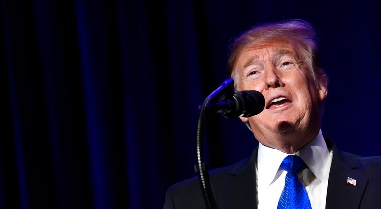 President Donald Trump speaks at the Major County Sheriffs and Major Cities Chiefs Association Joint Conference in Washington, Wednesday, Feb. 13, 2019. (AP Photo/Susan Walsh)