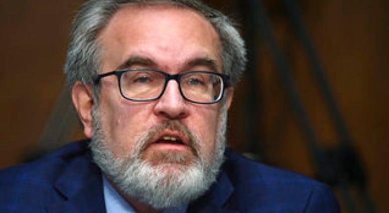 Andrew Wheeler, administrator of the Environmental Protection Agency, speaks during a Senate Environment and Public Works Committee oversight hearing to examine the Environmental Protection Agency. (Kevin Dietsch/Pool via AP) Andrew Wheeler, administrator of the Environmental Protection Agency, speaks during a Senate Environment and Public Works Committee oversight hearing to examine the Environmental Protection Agency. (Kevin Dietsch/Pool via AP)