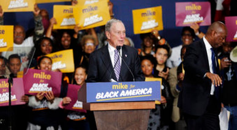 Democratic presidential candidate and former New York City Mayor Michael Bloomberg speaks during a campaign rally at the Buffalo Soldier Museum in Houston, Thursday, Feb. 13, 2020. (Elizabeth Conley/Houston Chronicle via AP) Democratic presidential candidate and former New York City Mayor Michael Bloomberg speaks during a campaign rally at the Buffalo Soldier Museum in Houston, Thursday, Feb. 13, 2020. (Elizabeth Conley/Houston Chronicle via AP)