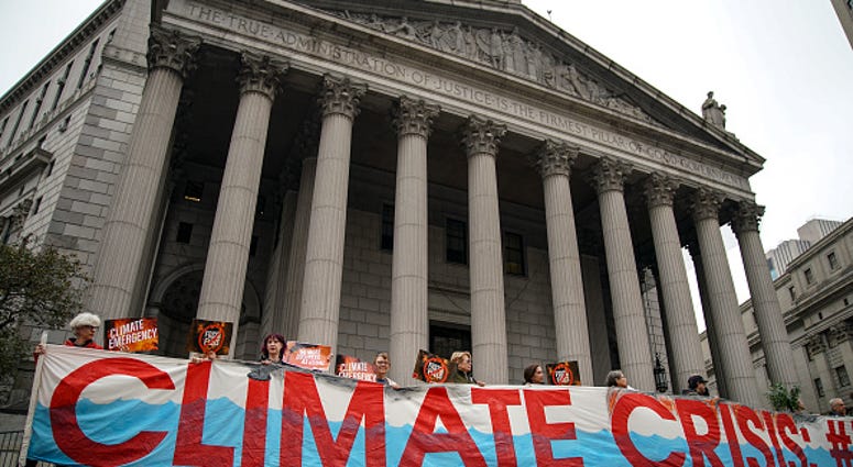 Climate change protest