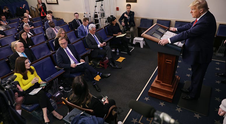 Coronavirus Task Force Briefs Press At White House