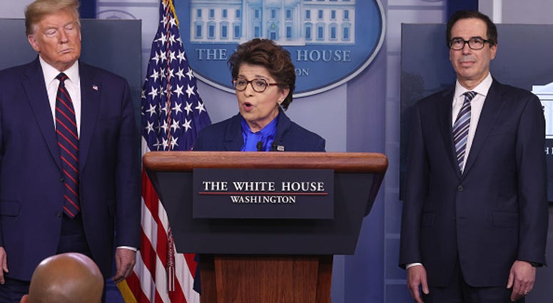 Jovita Carranza, Steve Mnuchin, Donald Trump