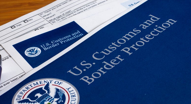 US Customs and Border Protection form to fill out