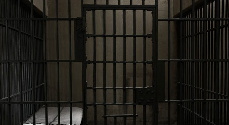 Empty prison or jail cell