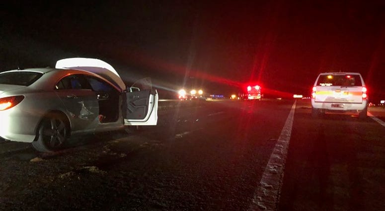 Police investigate a triple fatal accident along Route 288 South on Wednesday, June 27, 2018. (Virginia State Police)