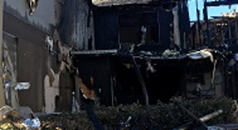 Damage To A Condo in Williamsburg, after a Helicopter Crash on July 8, 2014. (Virginia State Police)