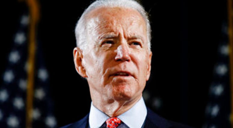 FILE - In this March 12, 2020, file photo, Democratic presidential candidate former Vice President Joe Biden speaks in Wilmington, Del. (AP Photo/Matt Rourke) FILE - In this March 12, 2020, file photo, Democratic presidential candidate former Vice President Joe Biden speaks in Wilmington, Del. (AP Photo/Matt Rourke)