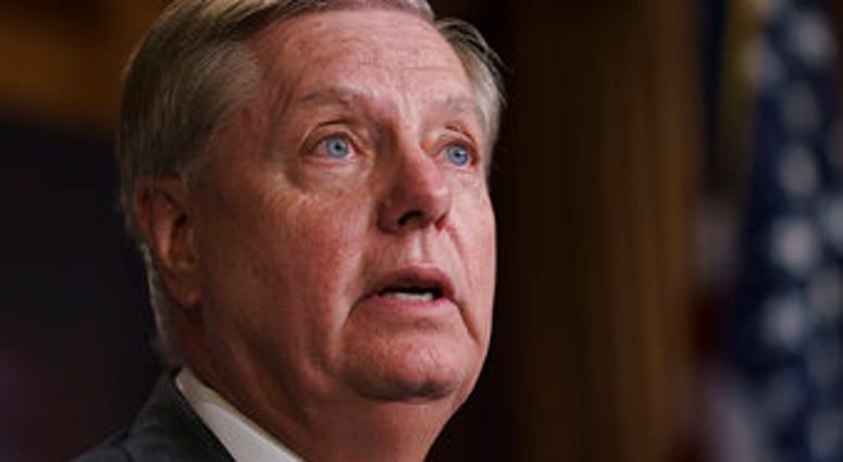 Sen. Lindsey Graham, R-S.C introduced a resolution condemning the Democratic-controlled House for pursuing a "closed door, illegitimate impeachment inquiry," (AP Photo/J. Scott Applewhite)