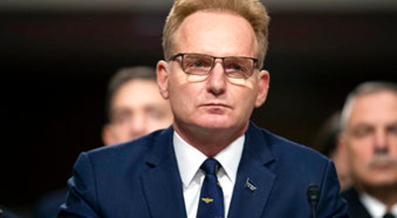 FILE - In this Dec. 3, 2019, file photo, acting Navy Secretary Thomas Modly testifies during a hearing of the Senate Armed Services Committee about about ongoing reports of substandard housing conditions in Washington. (AP Photo/Alex Brandon, File) FILE - In this Dec. 3, 2019, file photo, acting Navy Secretary Thomas Modly testifies during a hearing of the Senate Armed Services Committee about about ongoing reports of substandard housing conditions in Washington. (AP Photo/Alex Brandon, File)