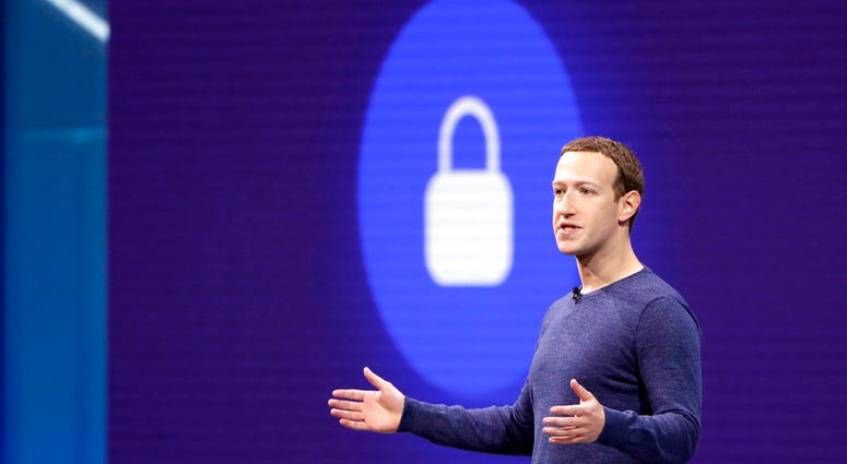 FILE- In this May 1, 2018, file photo, Facebook CEO Mark Zuckerberg makes the keynote speech at F8, Facebook's developer conference in San Jose, Calif. Facebook says it recently discovered a security breach affecting nearly 50 million user accounts. In a