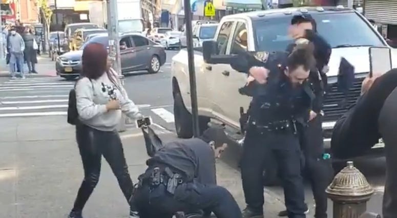 NYC cop sucker punched