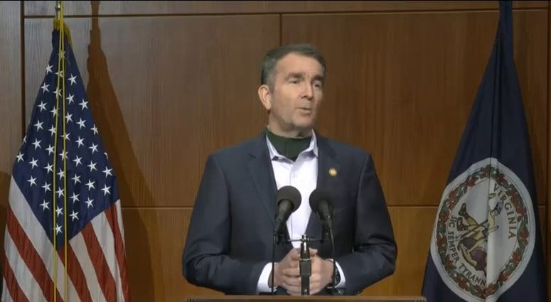 Ralph Northam coronavirus briefing