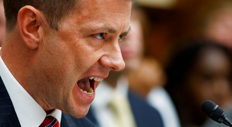 FBI Deputy Assistant Director Peter Strzok testifies before the House Committees on the Judiciary and Oversight and Government Reform during a hearing on "Oversight of FBI and DOJ Actions Surrounding the 2016 Election," on Capitol Hill, Thursday, July 12,