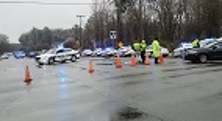 Henrico Police converged on the Virginia Randolph School on Mountain Road after report of an active shooter on February 20, 2019. (Montesa Booker, WRVA)