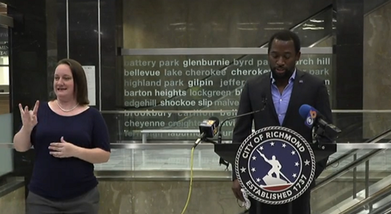 Richmond Mayor Levar Stoney says he's requesting a delay in reopening on May 14, 2020. (City of Richmond) Richmond Mayor Levar Stoney says he's requesting a delay in reopening on May 14, 2020. (City of Richmond)