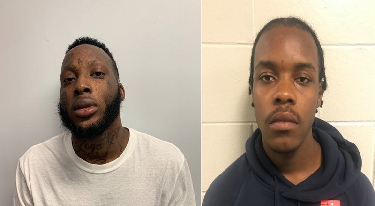 Andre Scott and Avontae Clayton are accused of stealing a car with an infant inside