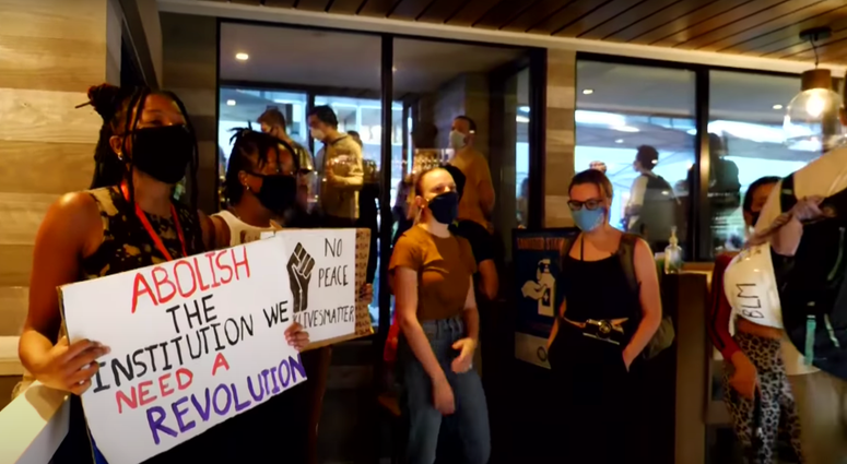 D.C. Protesters Invade Restaurant
