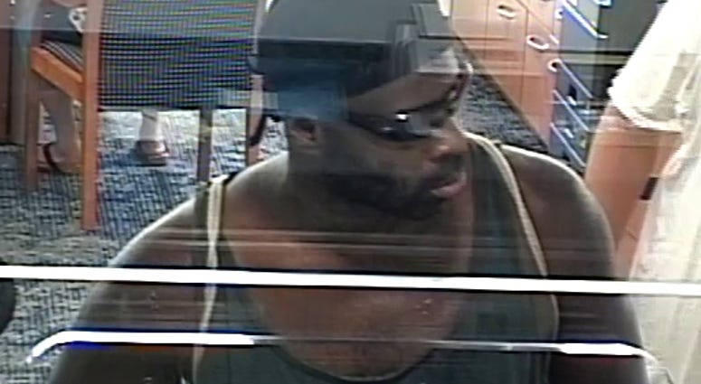 Chesterfield Police are looking for the man who robbed a SunTrust Bank along Iron Bridge Road on Monday, October 1, 2018. (Chesterfield Police)