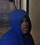 Robbery suspect in blue (Photo source: Henrico Police)