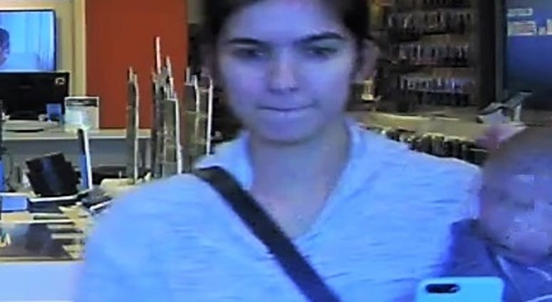 This is a picture of a suspected shoplifter at the AT&T store located in the 9200 block of Chamberlayne Road in Hanover. (Hanover County Sheriff's Office)