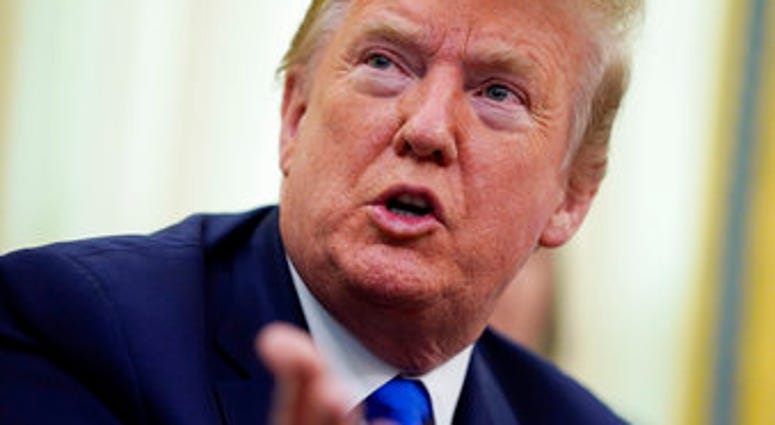 President Donald Trump speaks during an event to sign a proclamation in honor of World Nurses Day, in the Oval Office of the White House, Wednesday, May 6, 2020, in Washington. (AP Photo/Evan Vucci) President Donald Trump speaks during an event to sign a proclamation in honor of World Nurses Day, in the Oval Office of the White House, Wednesday, May 6, 2020, in Washington. (AP Photo/Evan Vucci)