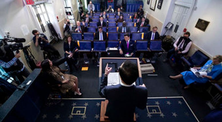 Treasury Secretary Steven Mnuchin speaks about the coronavirus in the James Brady Press Briefing Room of the White House, Tuesday, April 21, 2020, in Washington. (AP Photo/Alex Brandon) Treasury Secretary Steven Mnuchin speaks about the coronavirus in the James Brady Press Briefing Room of the White House, Tuesday, April 21, 2020, in Washington. (AP Photo/Alex Brandon)