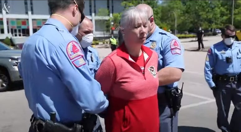 Woman arrested during NC rally