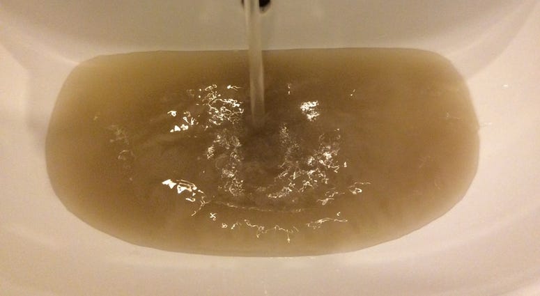 Dirty water from the supplying network. (Dreamstime) Dirty water from the supplying network. (Dreamstime)