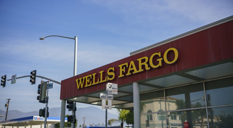 Los Angeles, JAN 7: Exterior view of the famous Wells Fargo Bank on JAN 7, 2018 at Los Angeles, California