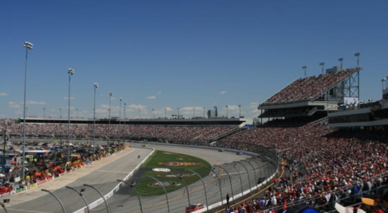 A View From High in Turn 4 Looking Towards the Packed Stands on the Front Stretch at Richmond Raceway